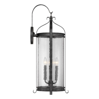 Preston Four Light Outdoor Wall Lantern in Iron Oxide