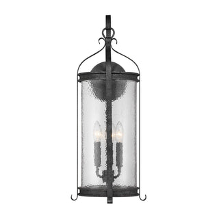Preston Three Light Outdoor Wall Lantern in Iron Oxide