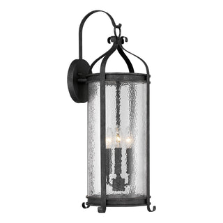 Preston Three Light Outdoor Wall Lantern in Iron Oxide