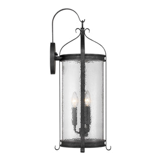 Preston Three Light Outdoor Wall Lantern in Iron Oxide