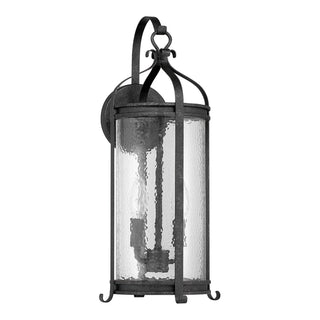 Preston Two Light Outdoor Wall Lantern in Iron Oxide