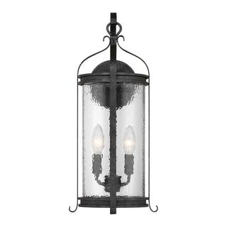 Preston Two Light Outdoor Wall Lantern in Iron Oxide