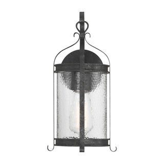 Preston One Light Outdoor Wall Lantern in Iron Oxide