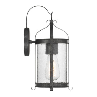 Preston One Light Outdoor Wall Lantern in Iron Oxide