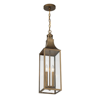 Lancaster Two Light Outdoor Hanging Lantern in Atlas Bronze