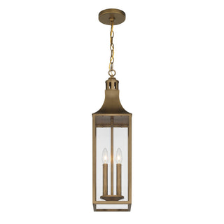 Lancaster Two Light Outdoor Hanging Lantern in Atlas Bronze