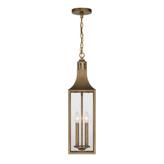Lancaster Two Light Outdoor Hanging Lantern in Atlas Bronze