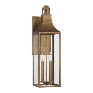 Lancaster Two Light Outdoor Wall Lantern in Atlas Bronze