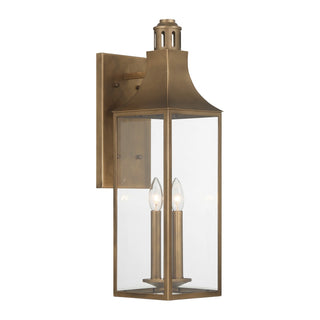 Lancaster Two Light Outdoor Wall Lantern in Atlas Bronze