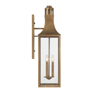 Lancaster Two Light Outdoor Wall Lantern in Atlas Bronze