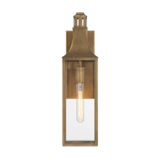 Lancaster One Light Outdoor Wall Lantern in Atlas Bronze