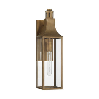 Lancaster One Light Outdoor Wall Lantern in Atlas Bronze