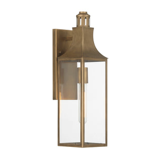 Lancaster One Light Outdoor Wall Lantern in Atlas Bronze