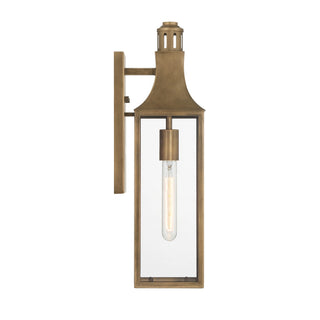 Lancaster One Light Outdoor Wall Lantern in Atlas Bronze