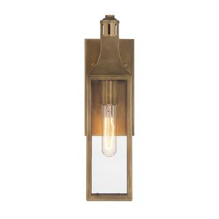 Lancaster One Light Outdoor Wall Lantern in Atlas Bronze