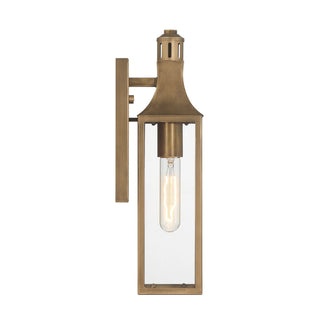 Lancaster One Light Outdoor Wall Lantern in Atlas Bronze