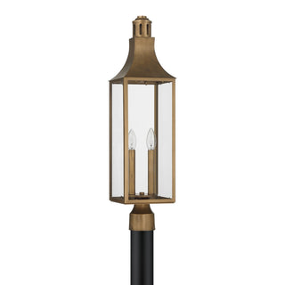 Lancaster Two Light Outdoor Post Lantern in Atlas Bronze