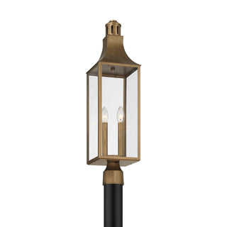 Lancaster Two Light Outdoor Post Lantern in Atlas Bronze