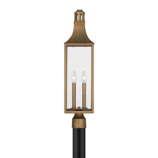 Lancaster Two Light Outdoor Post Lantern in Atlas Bronze