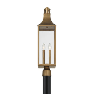 Lancaster Two Light Outdoor Post Lantern in Atlas Bronze