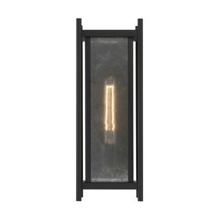 Jacobs One Light Outdoor Wall Lantern in Matte Black