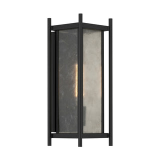 Jacobs One Light Outdoor Wall Lantern in Matte Black
