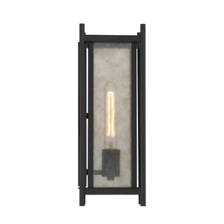 Jacobs One Light Outdoor Wall Lantern in Matte Black