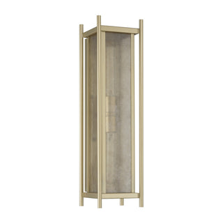 Jacobs Two Light Outdoor Wall Lantern in Serene Brass