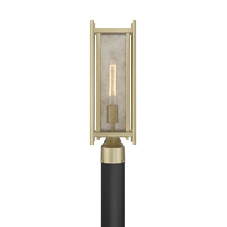 Jacobs One Light Outdoor Post Lantern in Serene Brass