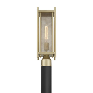 Jacobs One Light Outdoor Post Lantern in Serene Brass