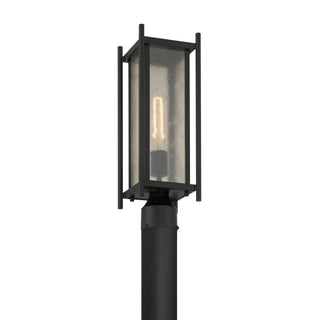 Jacobs One Light Outdoor Post Lantern in Matte Black
