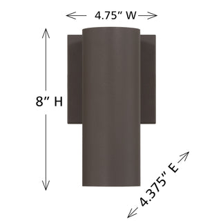 Kelley LED Outdoor Wall Lantern in Bronze