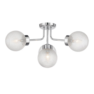Coral Four Light Semi-Flush Mount in Chrome