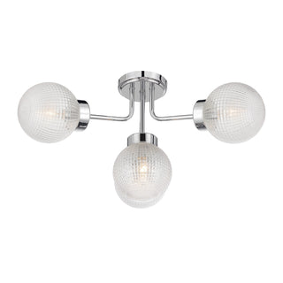 Coral Four Light Semi-Flush Mount in Chrome