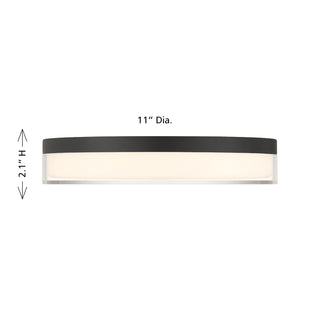 Clarion LED Flush Mount in Black