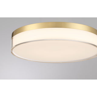 Clarion LED Flush Mount in Brass