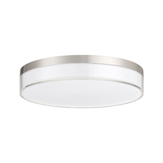 Clarion LED Flush Mount in Satin Nickel