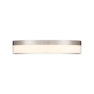 Clarion LED Flush Mount in Satin Nickel
