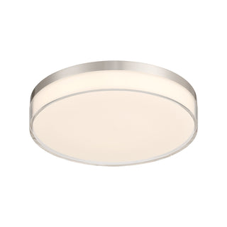 Clarion LED Flush Mount in Satin Nickel
