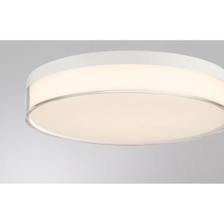 Clarion LED Flush Mount in White