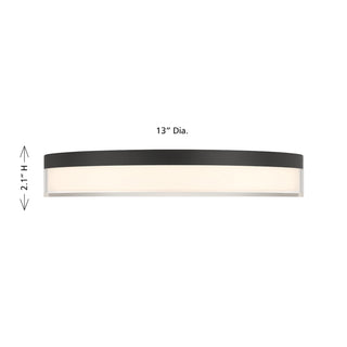 Clarion LED Flush Mount in Black
