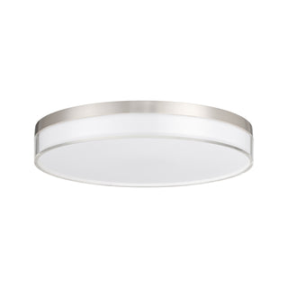 Clarion LED Flush Mount in Satin Nickel