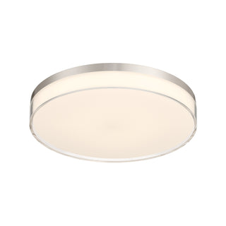 Clarion LED Flush Mount in Satin Nickel