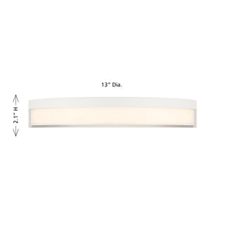 Clarion LED Flush Mount in White