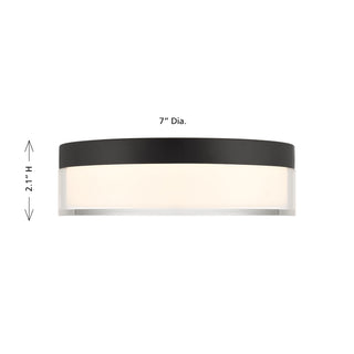 Clarion LED Flush Mount in Black