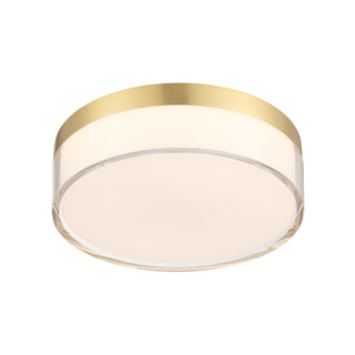 Clarion LED Flush Mount in Brass