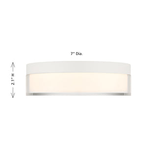 Clarion LED Flush Mount in White