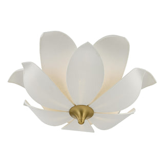 Elsie Six Light Convertible Semi-Flush/Pendant in Warm Brass