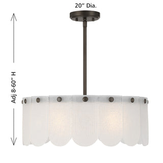 Ashton Four Light Convertible in Mediterranean Bronze