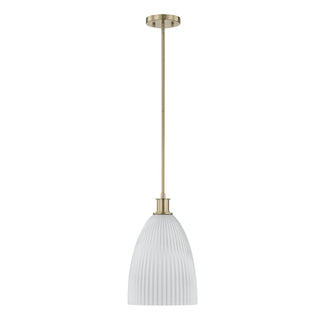 Baldwin One Light Pendant in Noble Brass